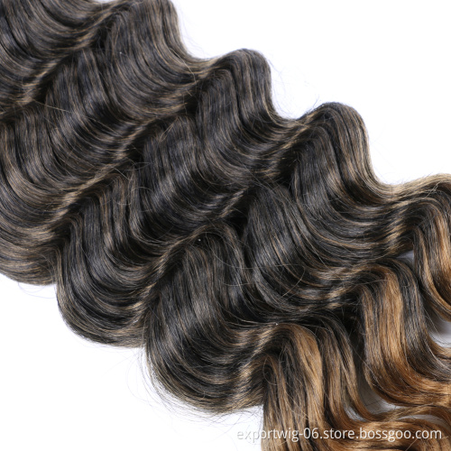 Ocean Wave Crochet Hair Pre looped Curly Braiding Ocean Wave Braiding Hair Deep Crochet Braids Synthetic Hair Extension
